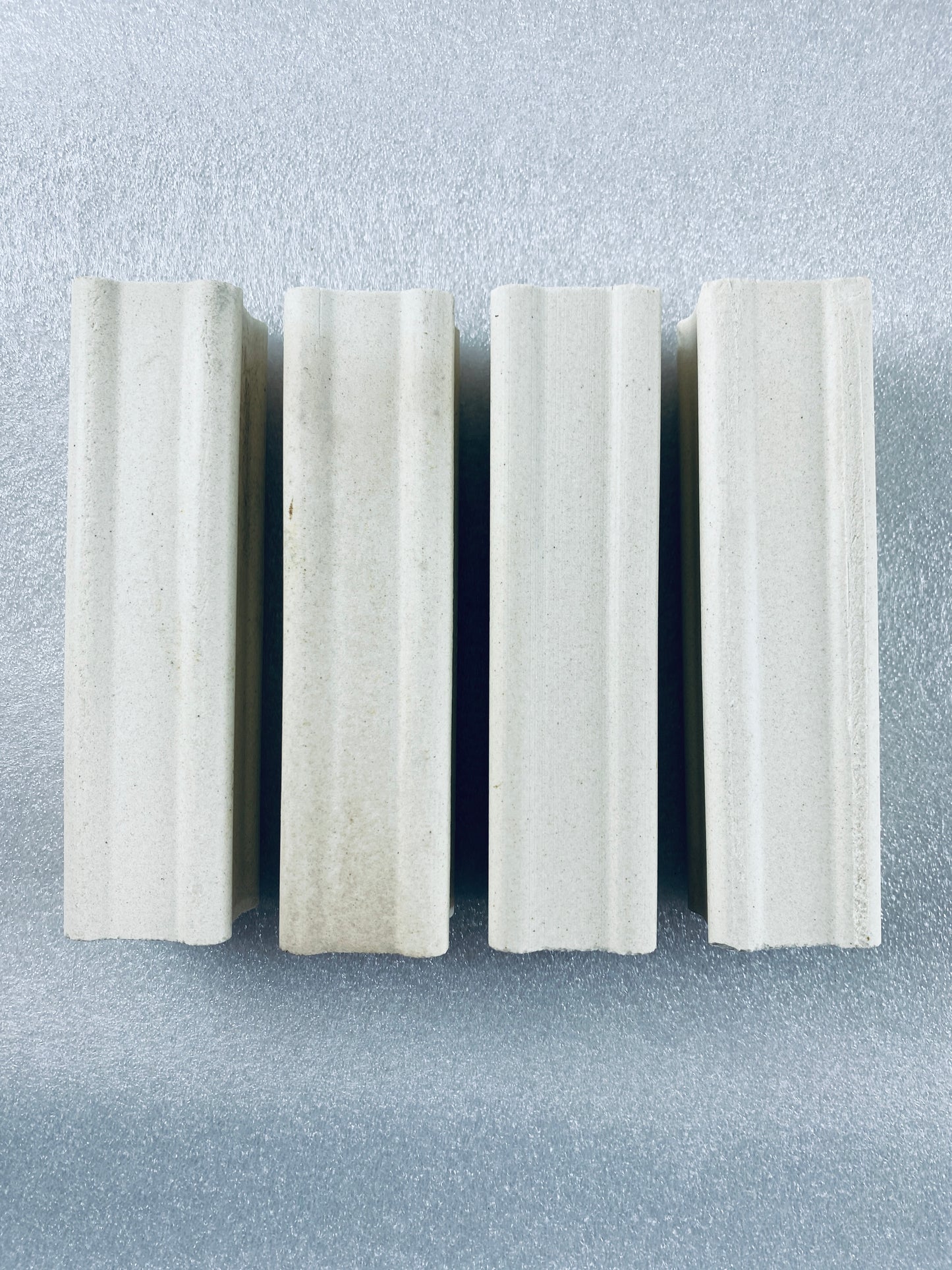 Lot Of 4 - Kiln Approx. 6" Tall x 1 1/2" Wide Squared End Posts