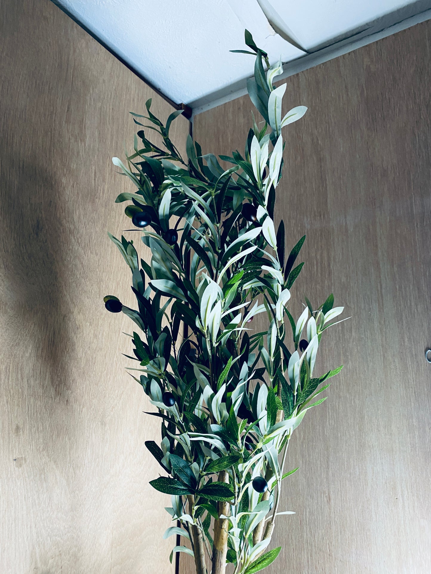 New Other Kazeila 7FT Artificial Olive Tree, Real Wood Trunk & Silk Leaves