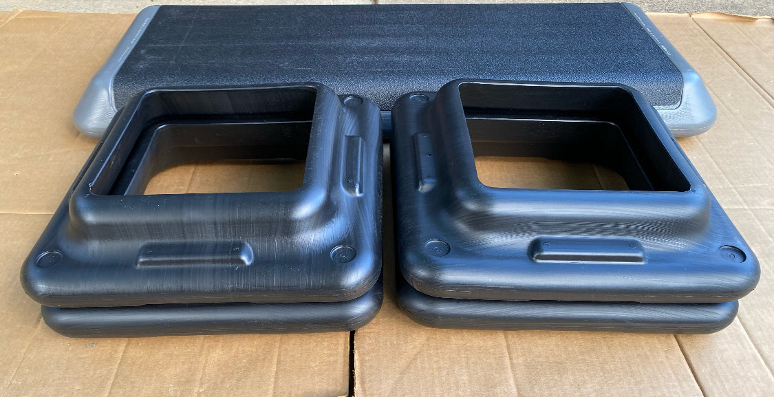 New Other The STEP Original Exercise Step Platform Stepper W/ 4 Stackable Risers