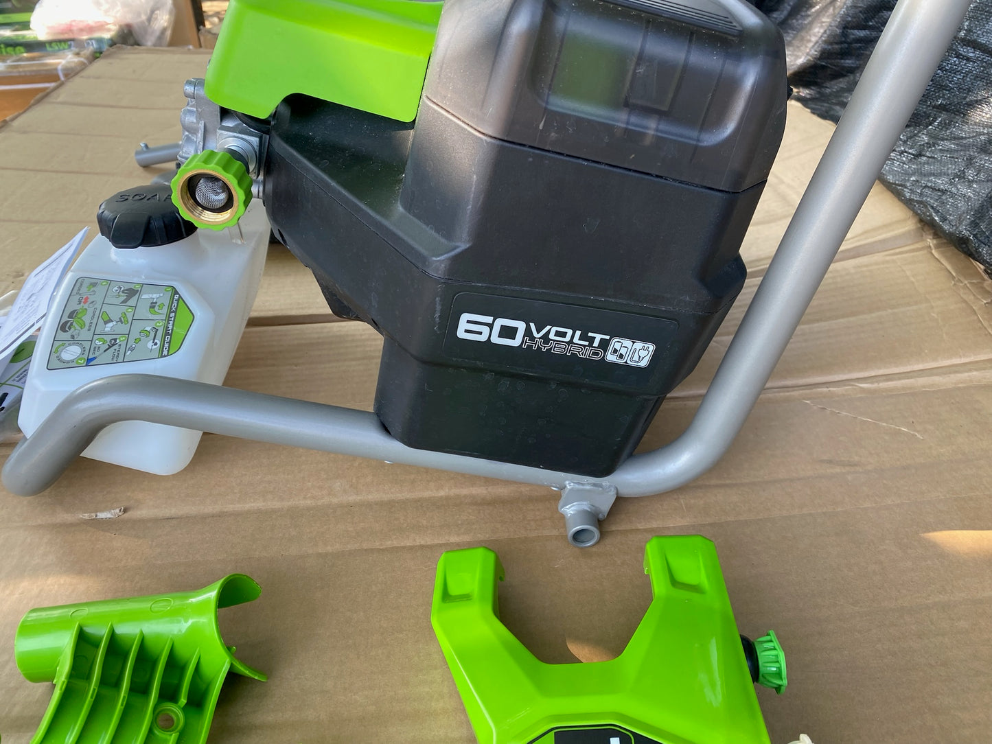 Greenworks 60V 1800PSI Max 1.1 GPM Hybrid 120V/Cordless Electric Pressure Washer