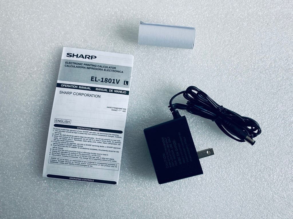 new Other - Sharp EL-1801V 12-Digit 2-Color Printing Calculator