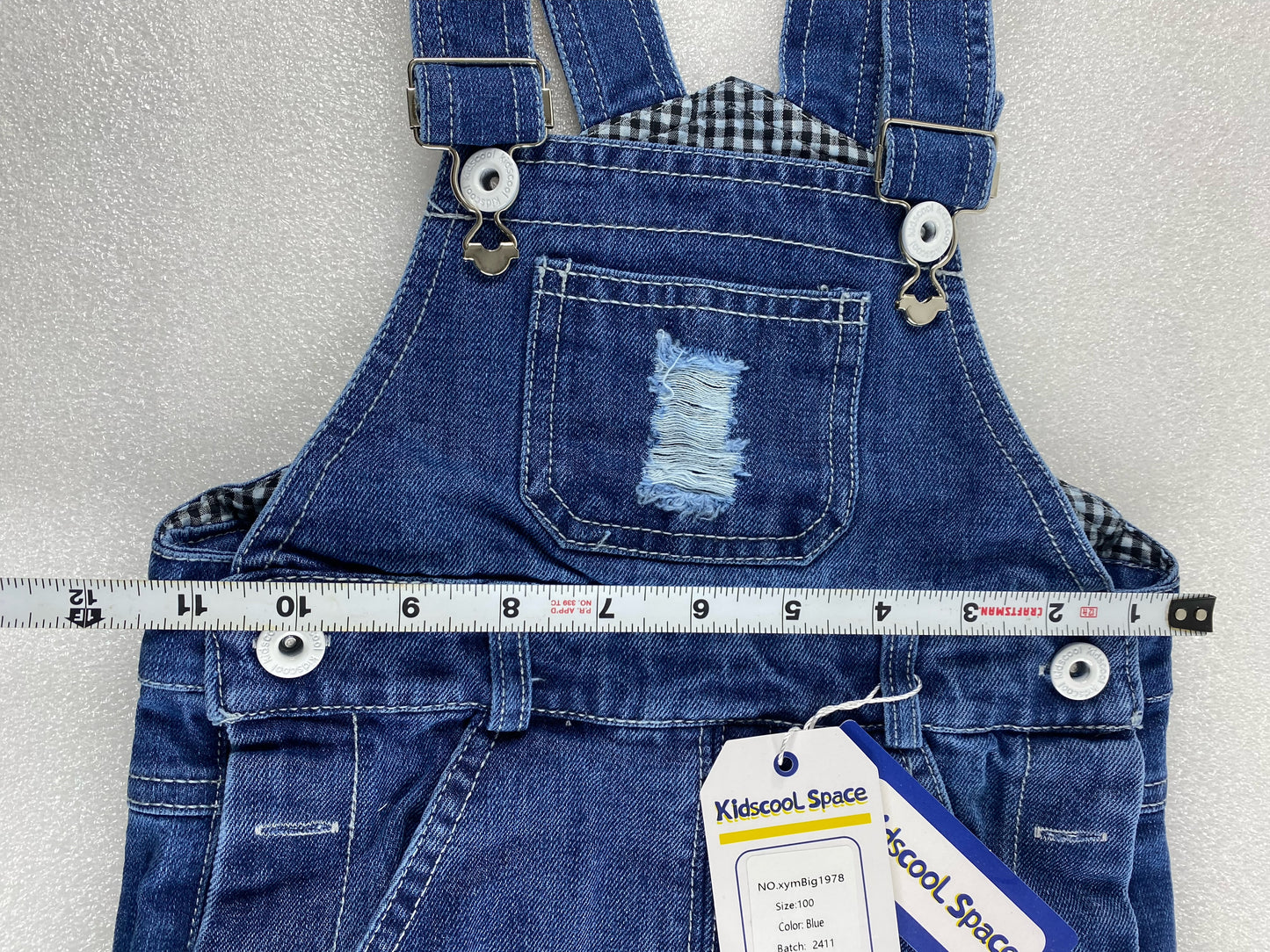 New Kidscool Space Size 3T Overall Denim, Blue