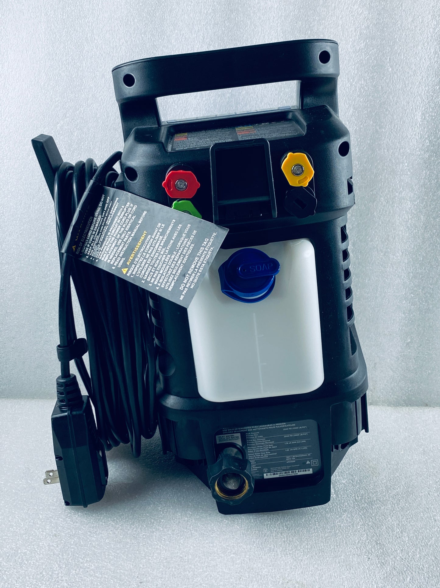 Westinghouse 2500PSI Max & 1.76GPM Max Electric Pressure Washer W/ Wheels