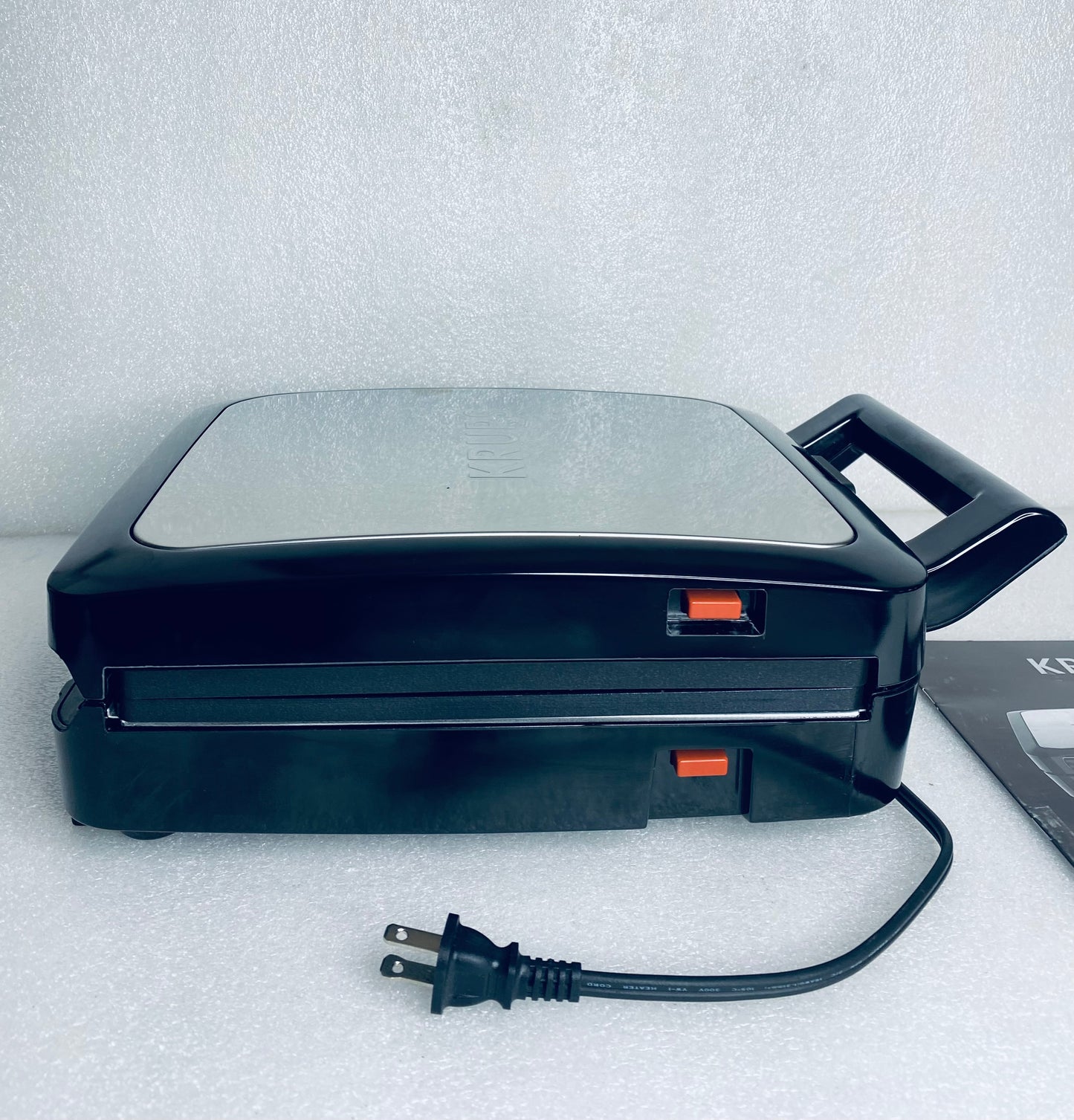 New Other Krups 4 Slice Stainless Steel Belgian Waffle Maker W/ 5 Browning Level