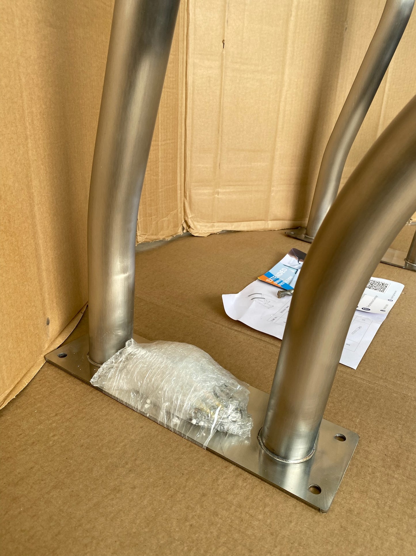 Set Of 2 New Other VEVOR Stainless Steel 30” x 30” Pool Handrails W/ Base Plate