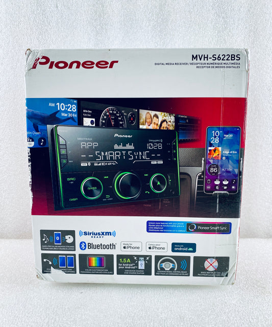New Other Pioneer Double Din Color Changing Car Stereo With Bluetooth & USB Port