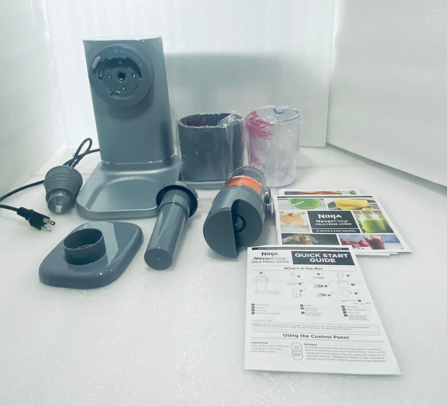 New Other Ninja NeverClog Cold Press Juicer W/ High-Torque & Total Pulp Control