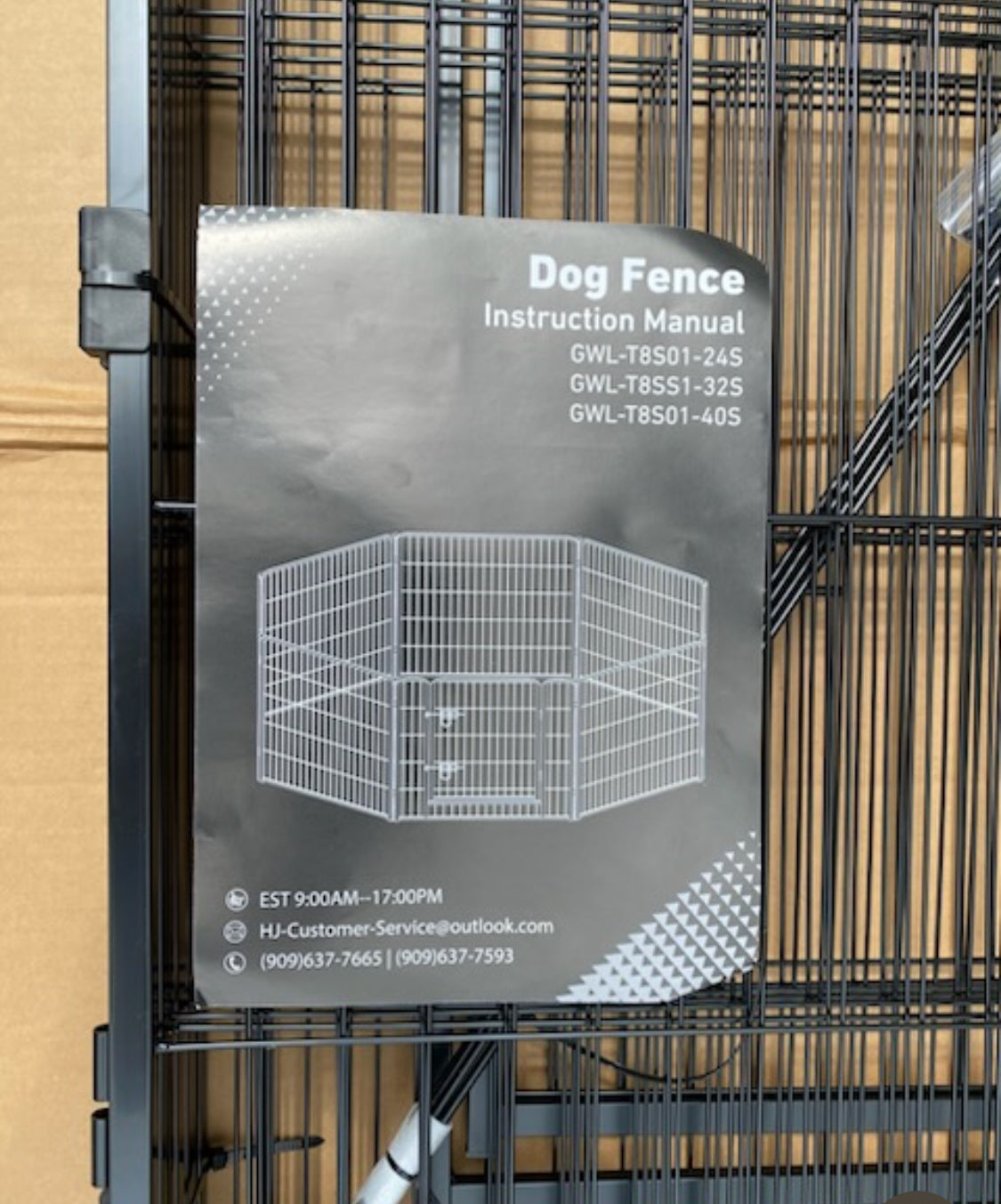 New Other NEWBULIG 8 Panel 40'' H Large Indoor/Outdoor Dog Playpen With Door