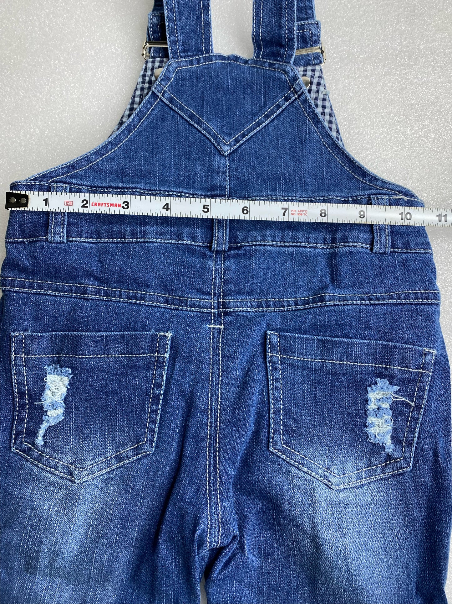 New Kidscool Space Size 12-18 M Baby Overall Small Bib Pocket Denim Workwear