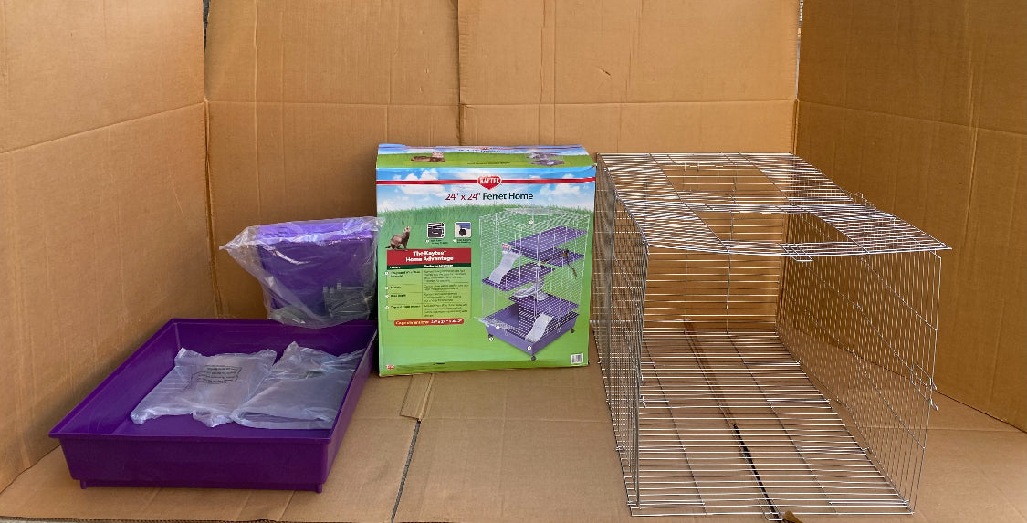 New Kaytee My First Home Multi-Level Habitat With Casters For Pet Ferrets