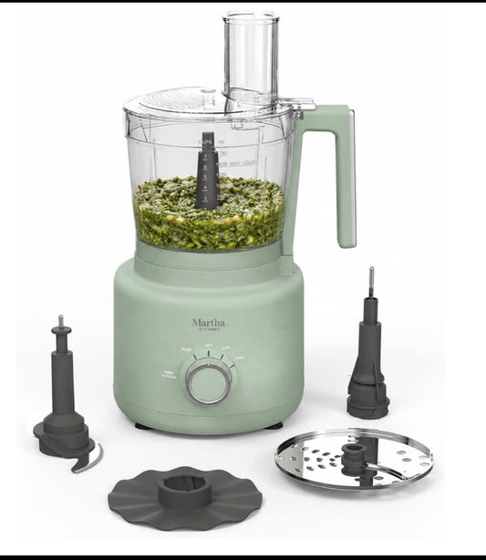 New Other Martha Stewart 10-Cup Food Processor, Honeydew Green