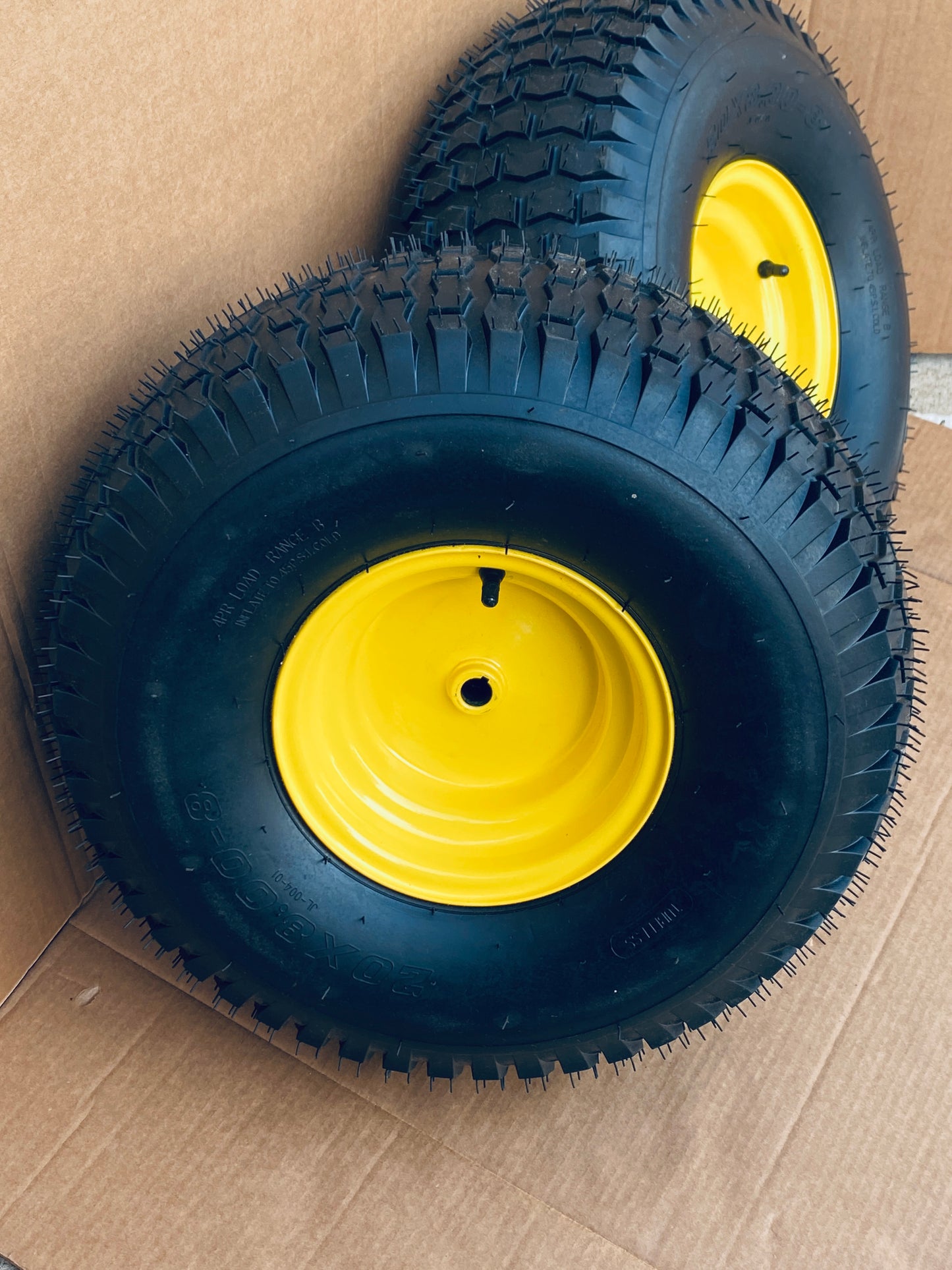 Set Of 2 - New Other YITAMOTOR 20x8.00-8 Lawn Mower 4 Ply Tubeless Tires
