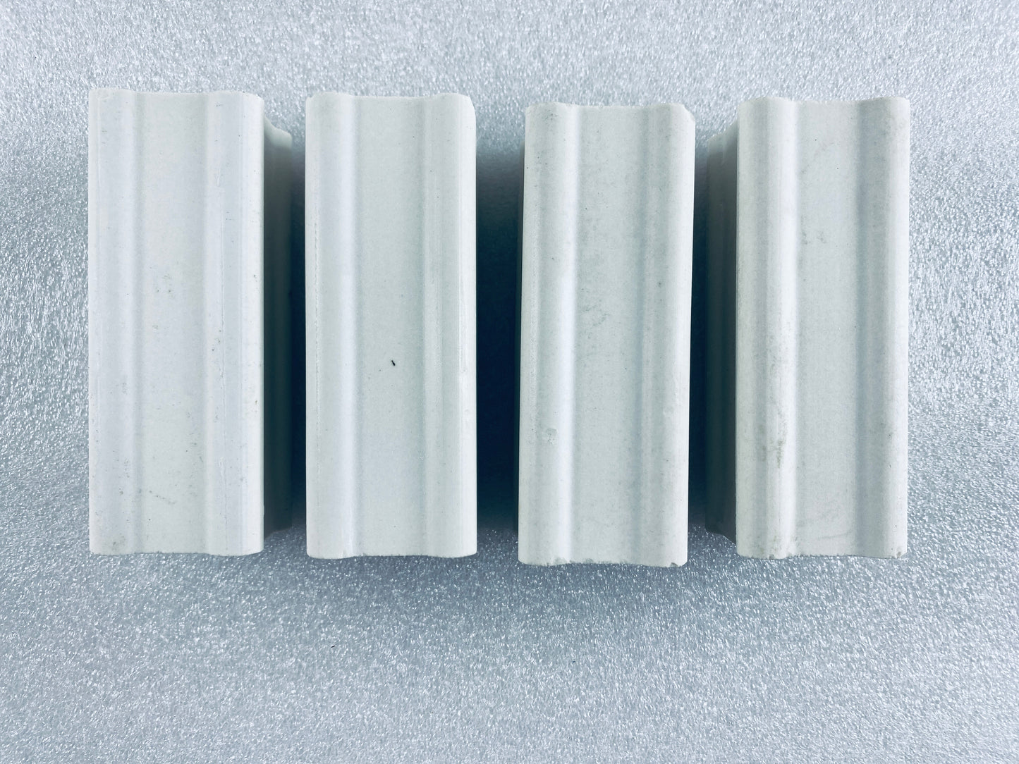 Lot Of 4 - Kiln Approx. 4" Tall x 1.5" Wide Squared End Posts