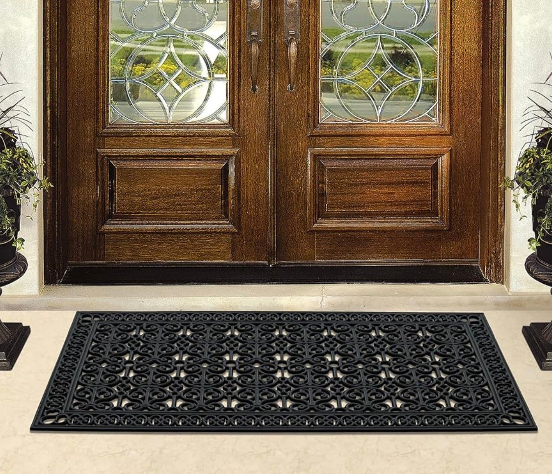 New Other A1 Home Collections Natural Rubber 36”x72” Extra Large Doormat, Black