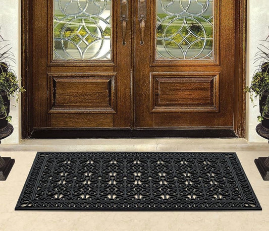 New Other A1 Home Collections Natural Rubber 36”x72” Extra Large Doormat, Black