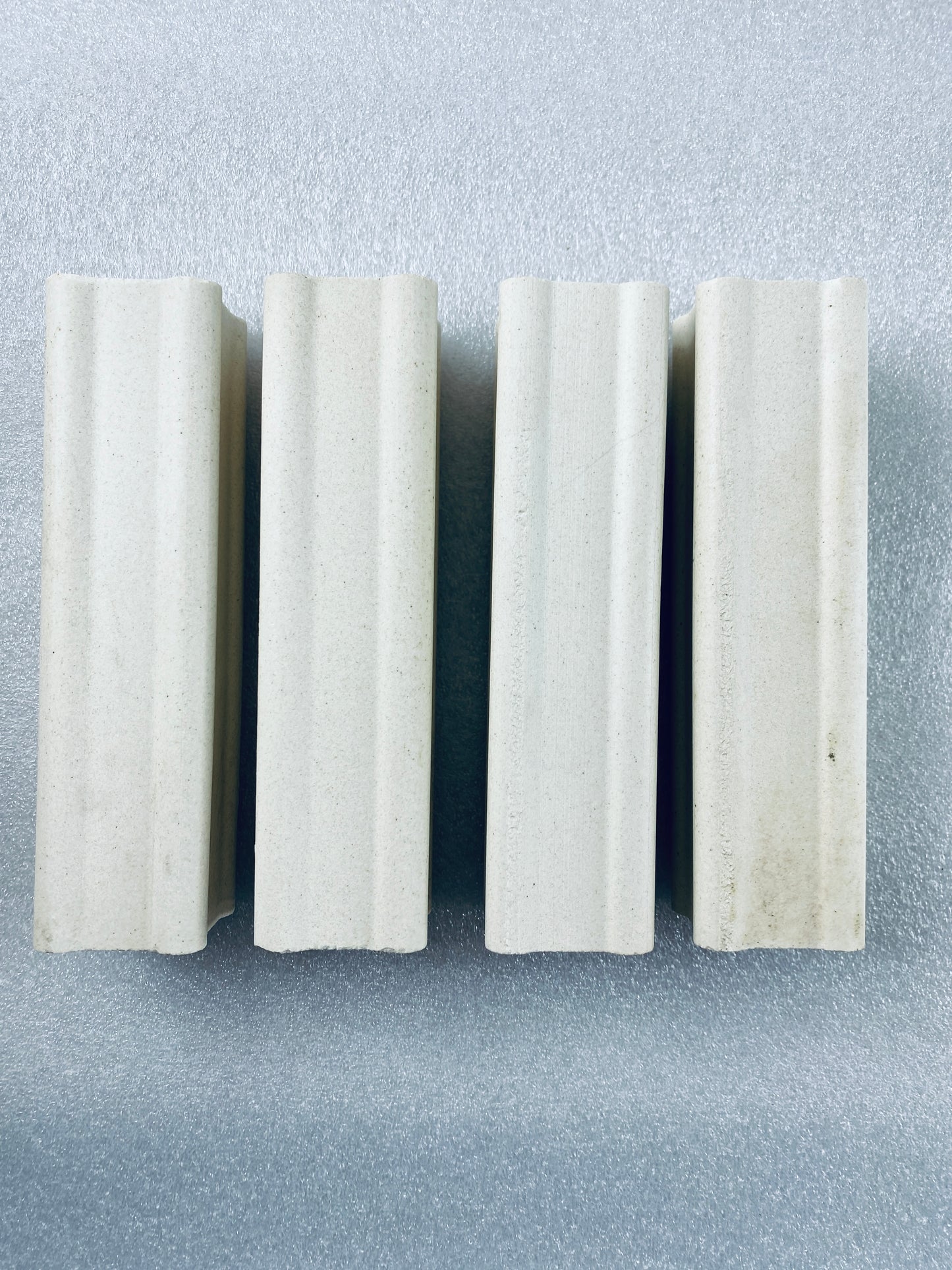 Lot Of 4 - Kiln Approx. 6" Tall x 1 1/2" Wide Squared End Posts