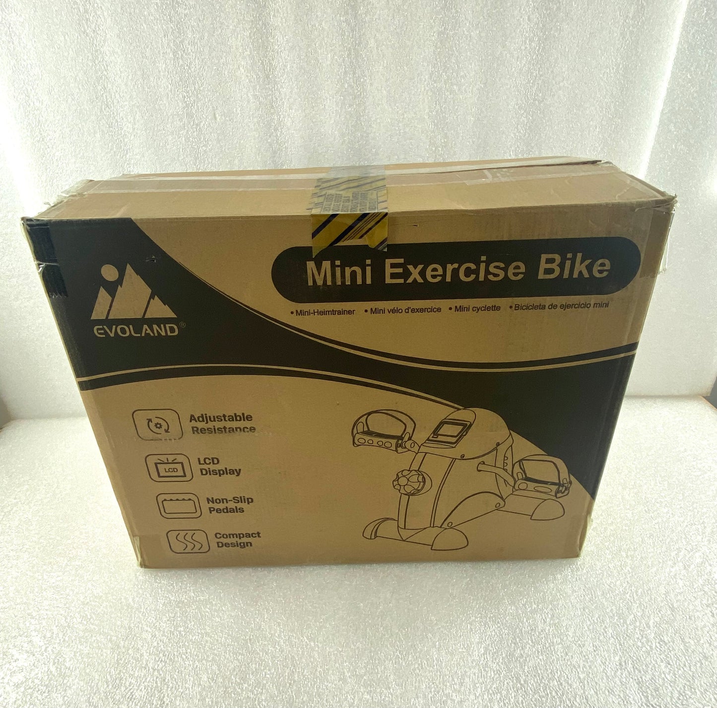 New Other Himaly Portable Mini Exercise Bike With LCD Screen Display, Silver