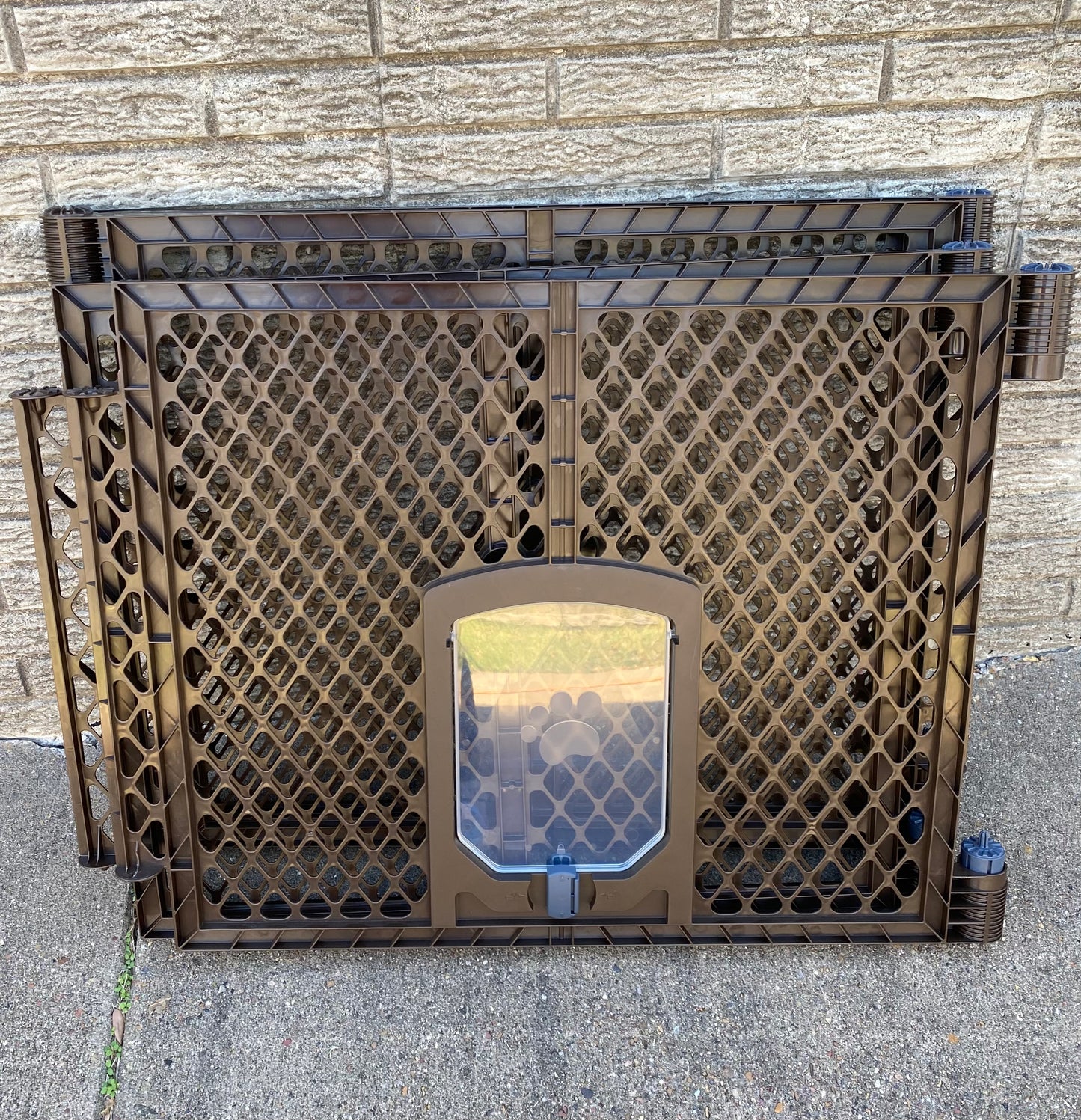 new Other - MyPet Petyard Passage 4 Panel In/Outdoor Folding Dog Playpen, Brown