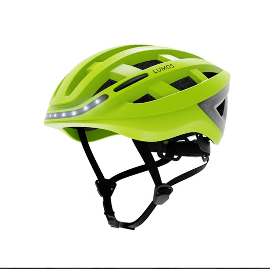 New Other Lumos Kickstart II M/L Electric Lime Smart Bike Helmet With Remote
