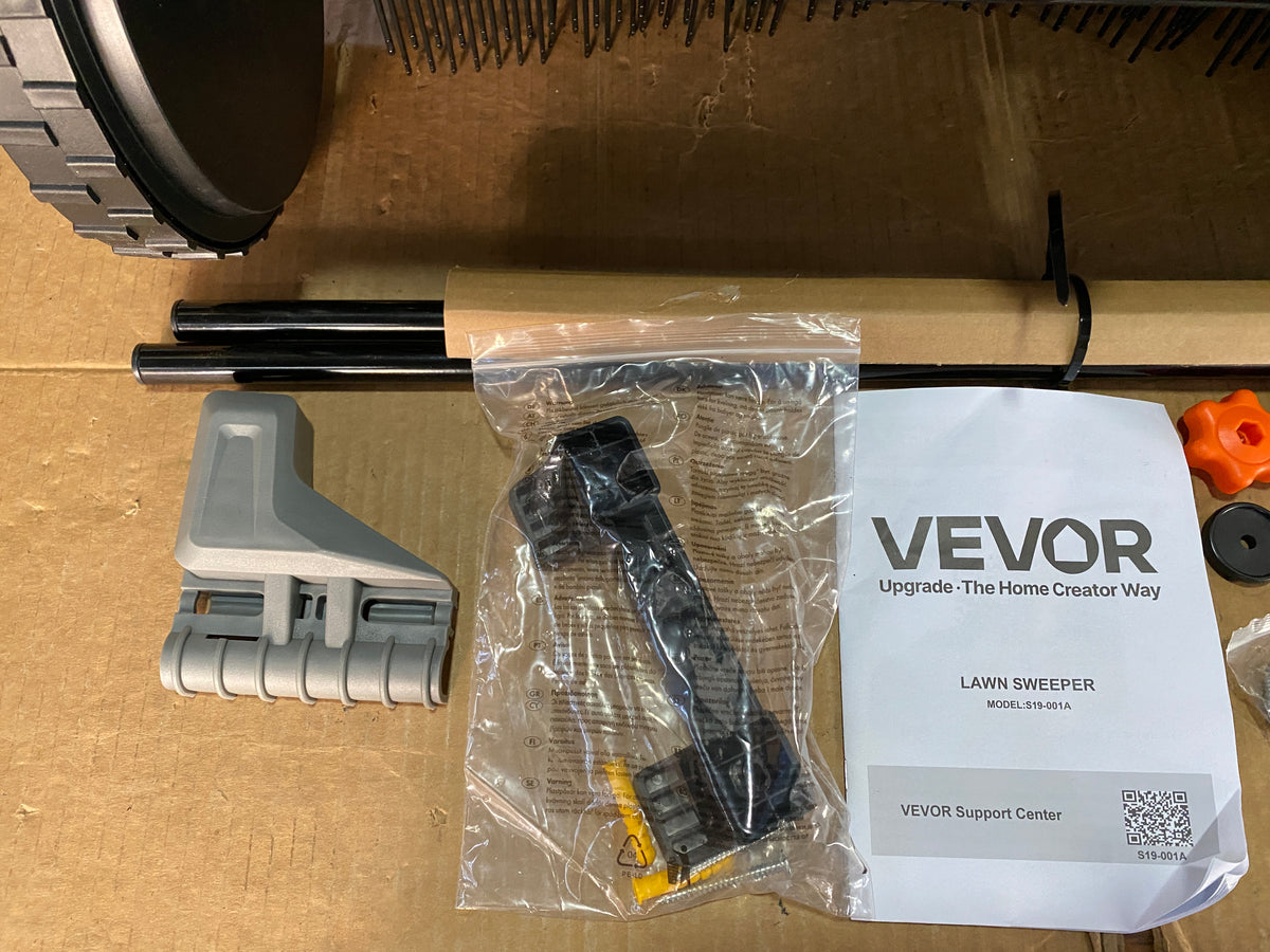 New Other VEVOR Push Lawn Sweeper 21" Leaf/Grass Collector 3.5 cu ft. Hopper Bag
