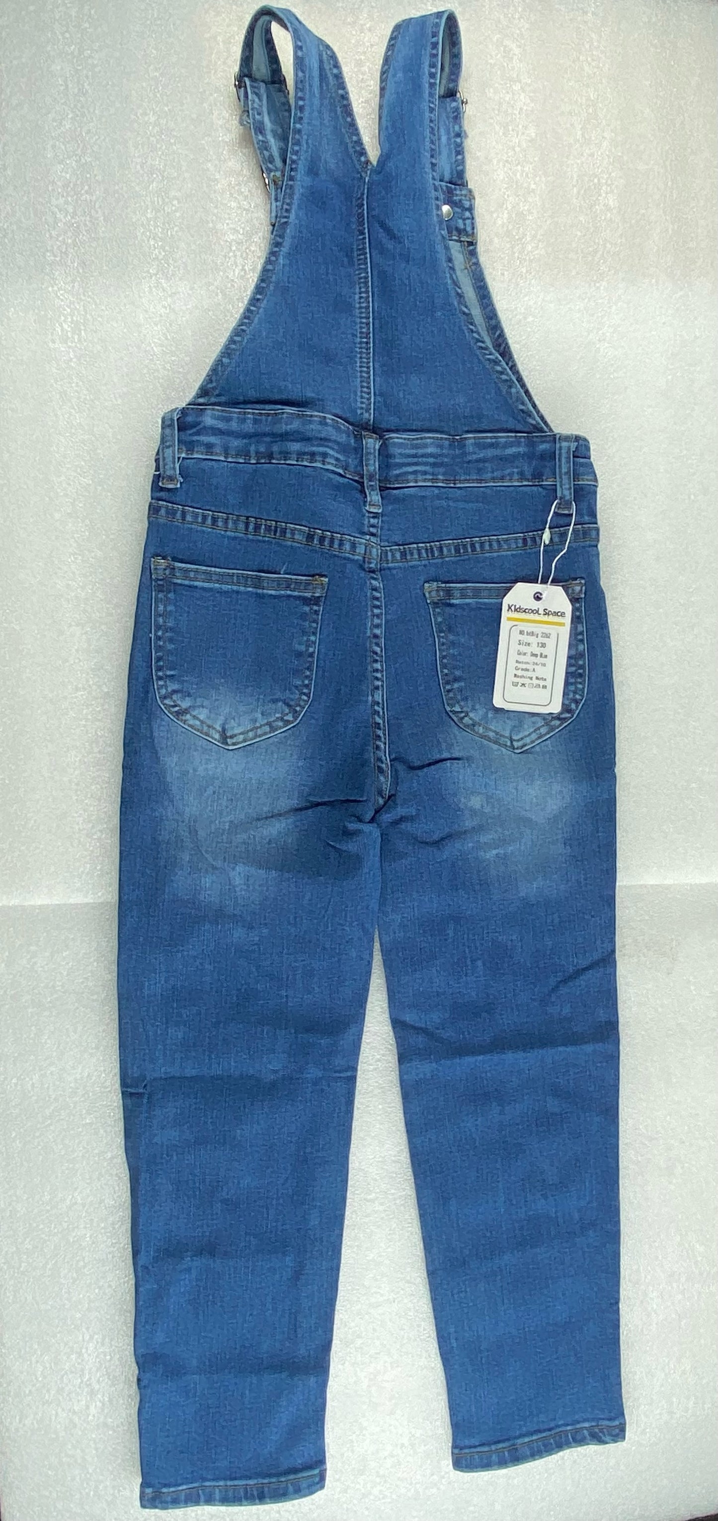 New Kidscool Space Size 8 Overall Denim, Deep Blue