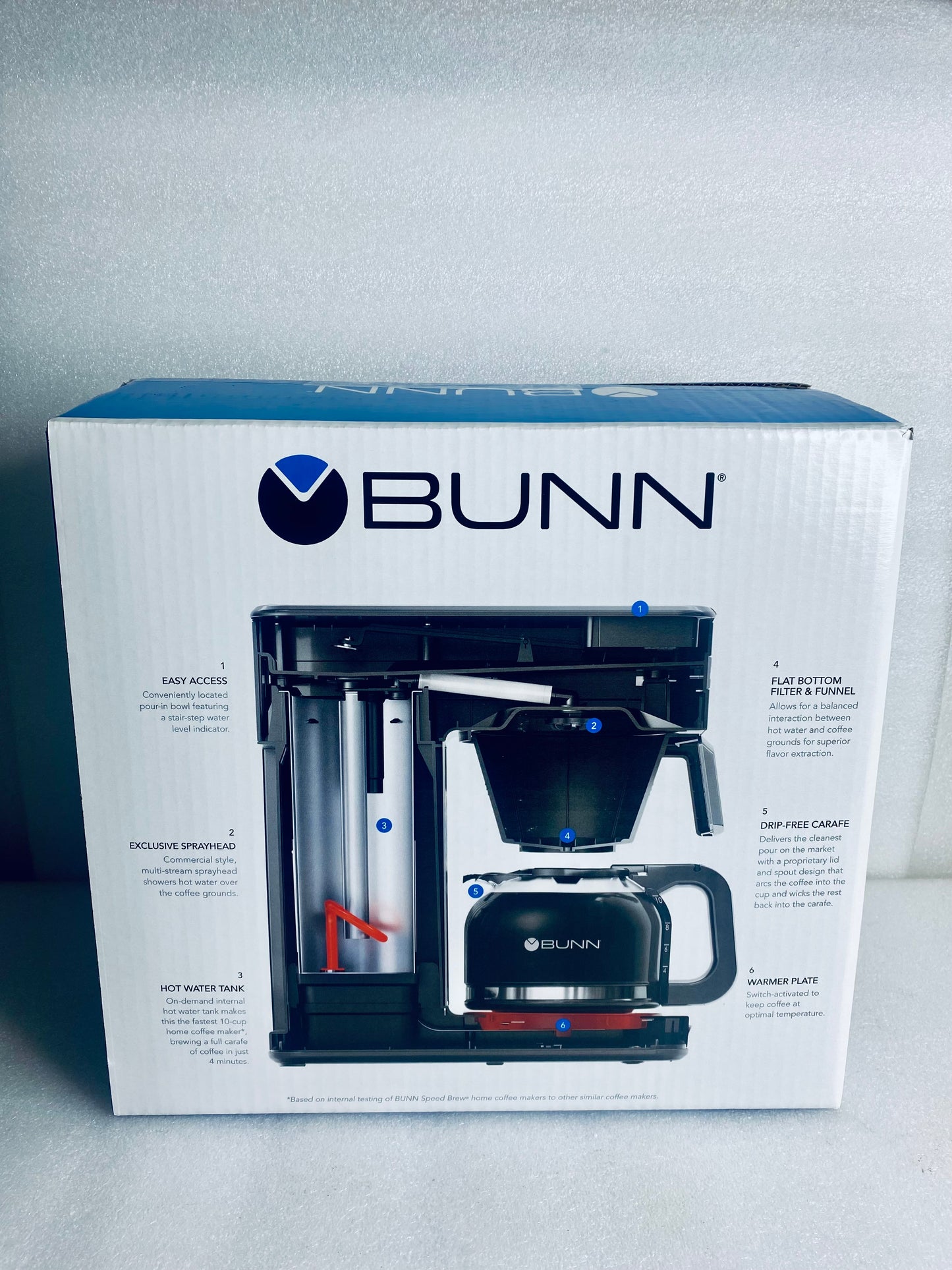 BUNN CSB2B Speed Brew Elite 10-Cup Coffee Maker, Black/SST