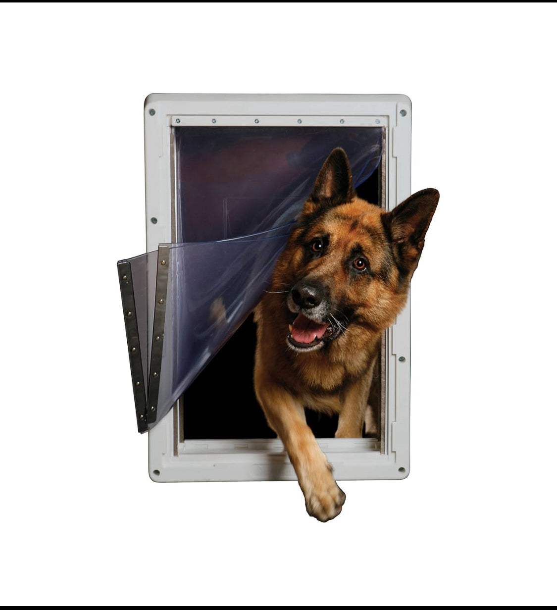 Like New Ideal Pet Ruff-Weather Super Large Pet Door With 15" x 23.5" Flap Size