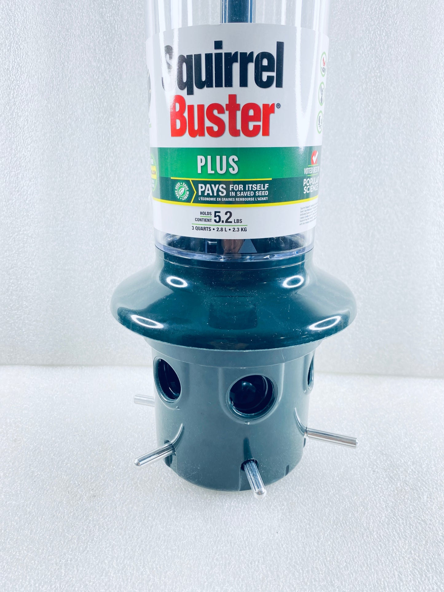 New Other Brome Squirrel Buster Plus Bird Feeder With 5.2lb. Capacity, Green