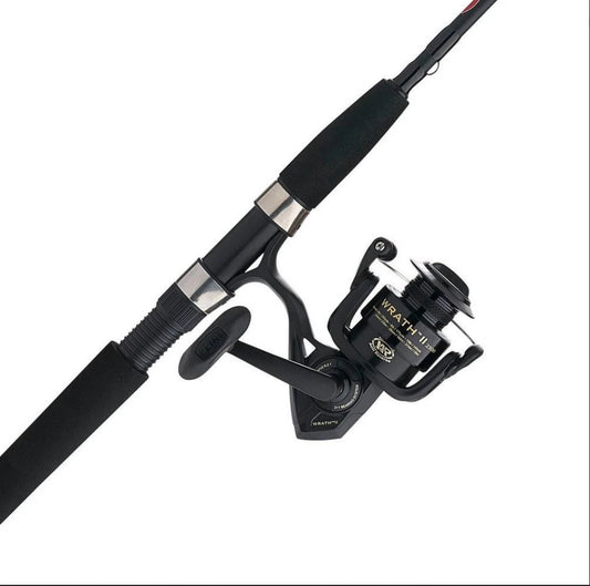 New Other PENN Wrath II 8' 2Pc Medium Heavy Spinning Reel Combo, Black