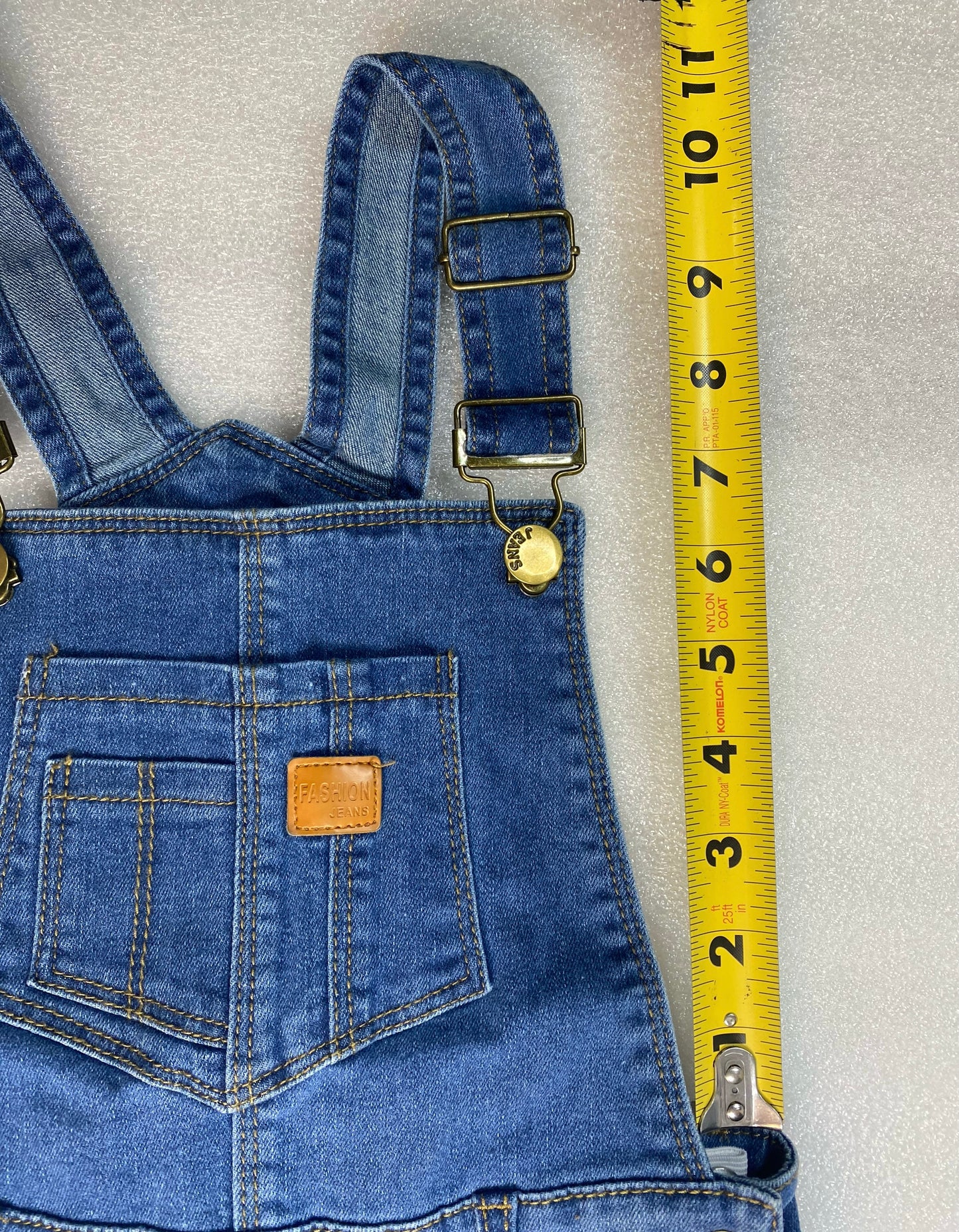New Kidscool Space Size 5-6 Child Denim Slim Pants Jeans Overalls, Light Blue