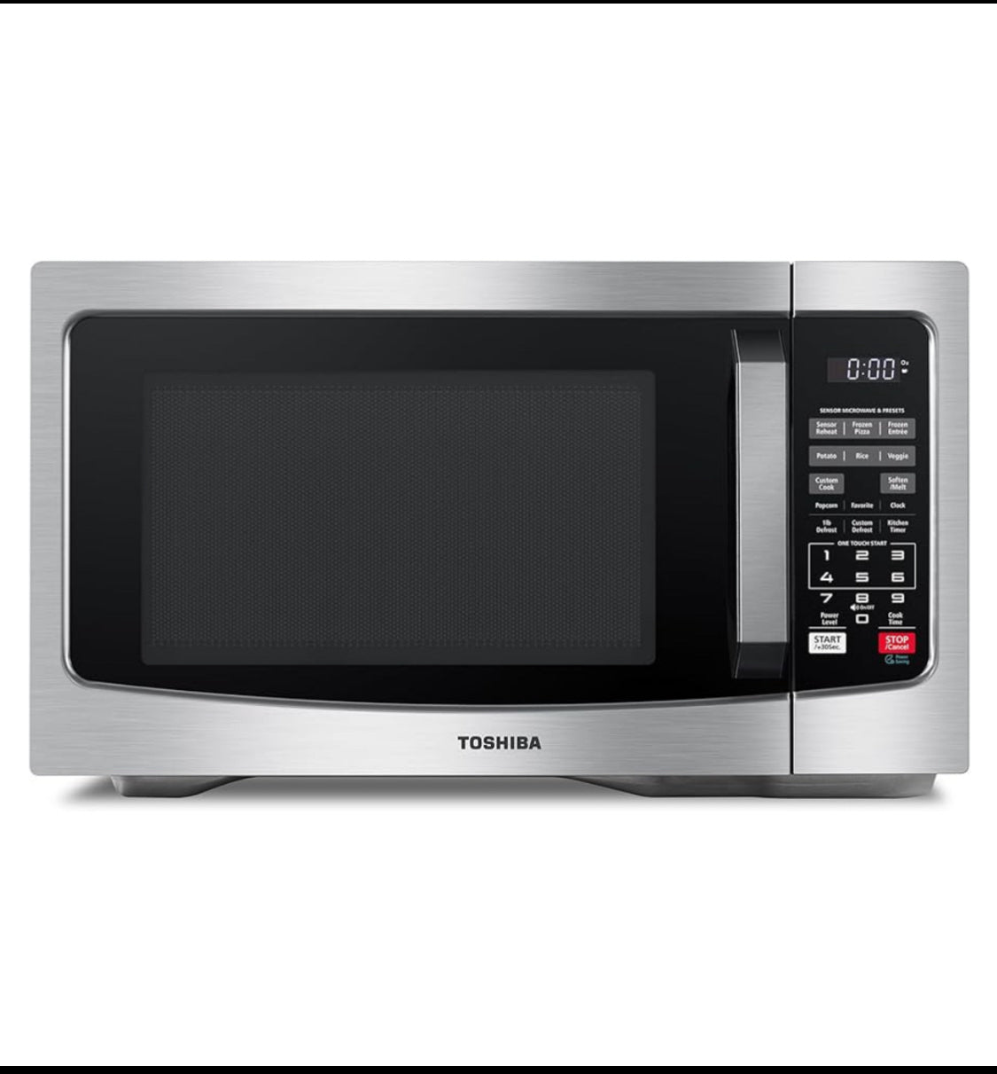 TOSHIBA Countertop Microwave Ovens 1.2 Cu Ft With 12.4" Removable Turntable