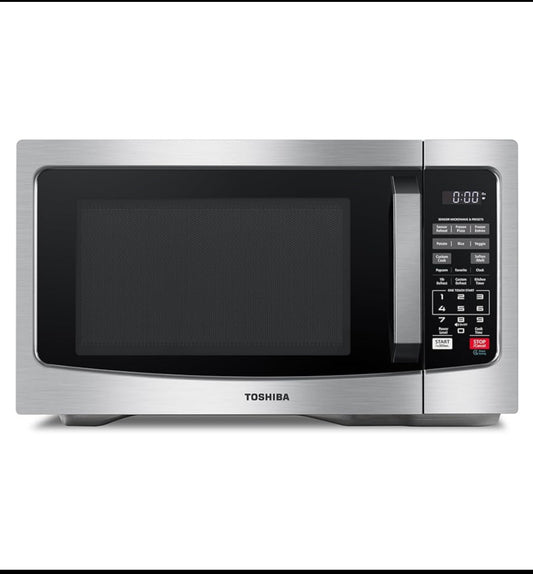 TOSHIBA Countertop Microwave Ovens 1.2 Cu Ft With 12.4" Removable Turntable