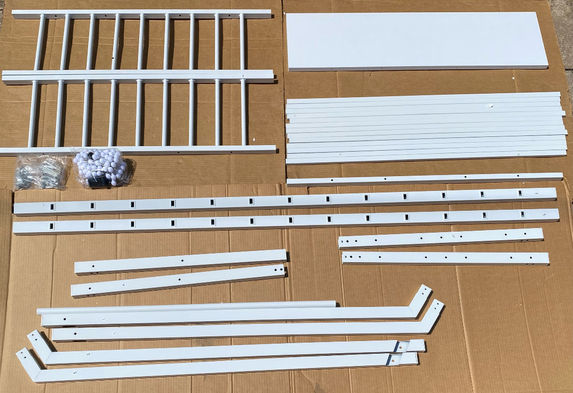 New Other Bellemave Twin House Bed W/ Roof, Headboard, Slats & LED Lights, White