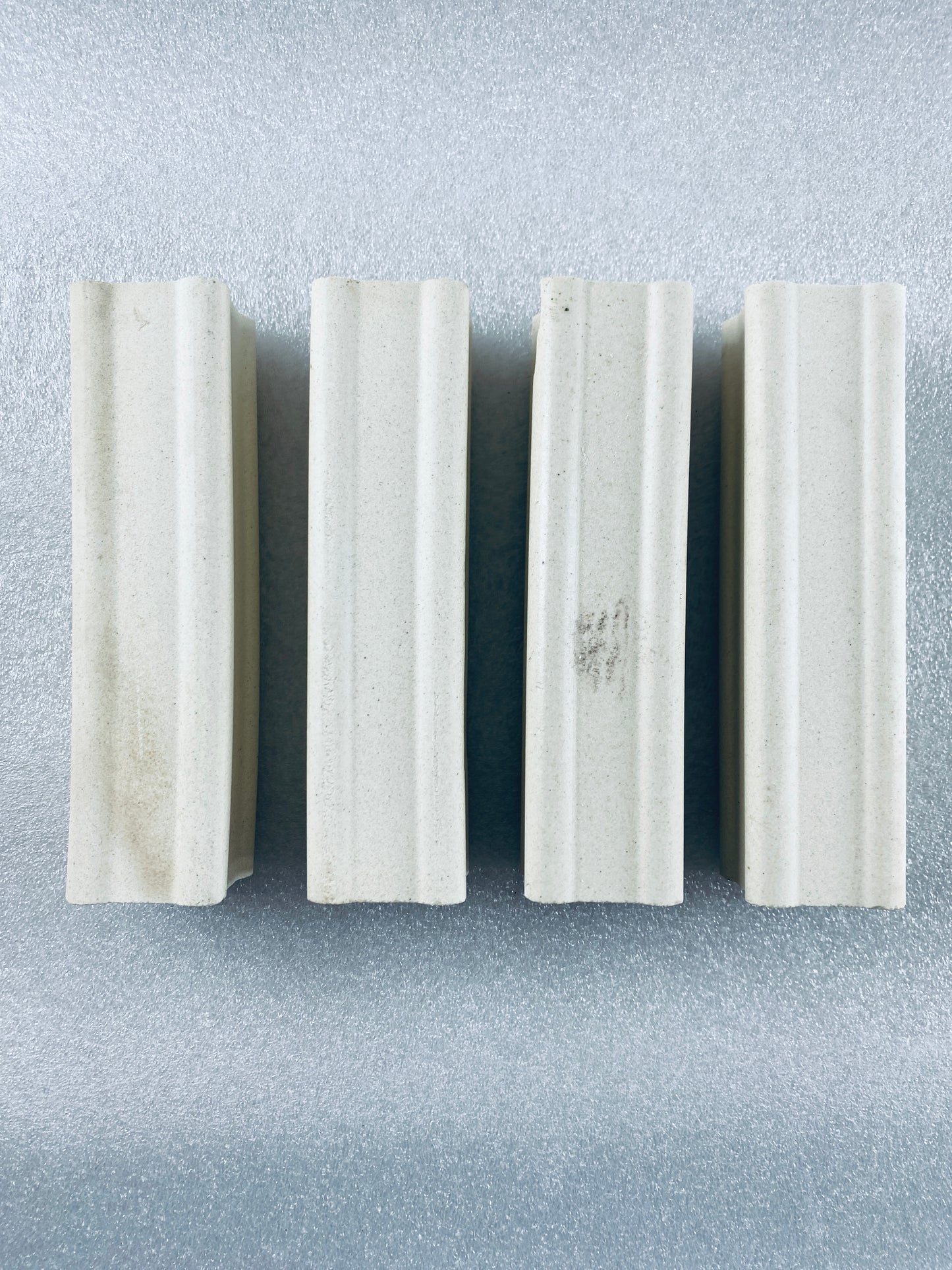Lot Of 4 - Kiln Approx. 6" Tall x 1.5" Wide Squared End Posts