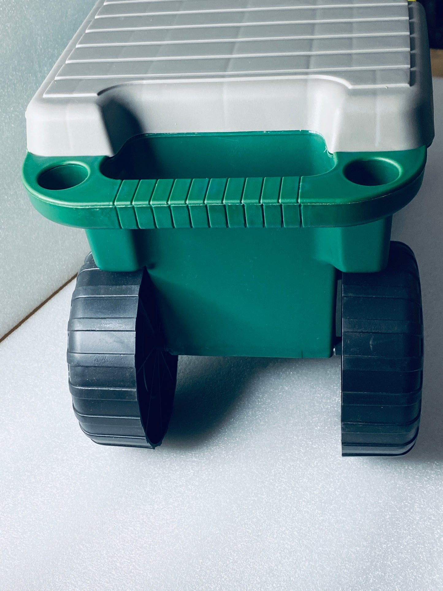 New Other Pure Garden 20in. Plastic Garden Storage Cart And Scooter, Green/Grey