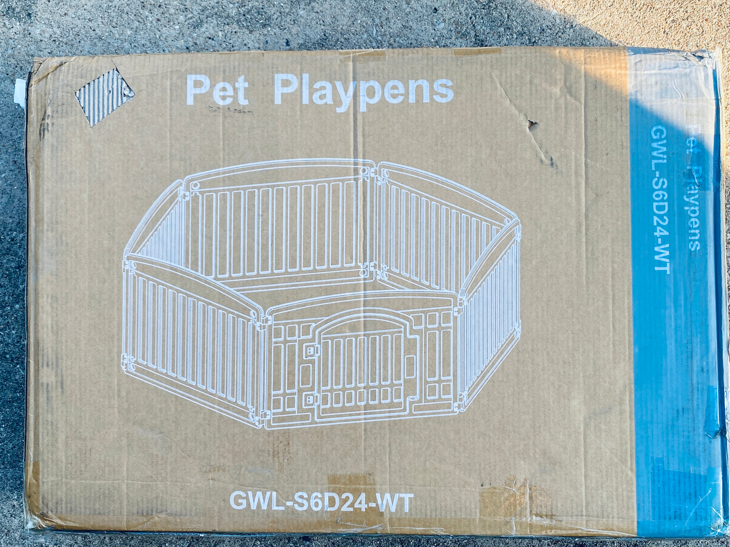New Other NEWBULIG 6 Panel 24” Plastic In/Outdoor Dog Playpen W/ Secure Locking