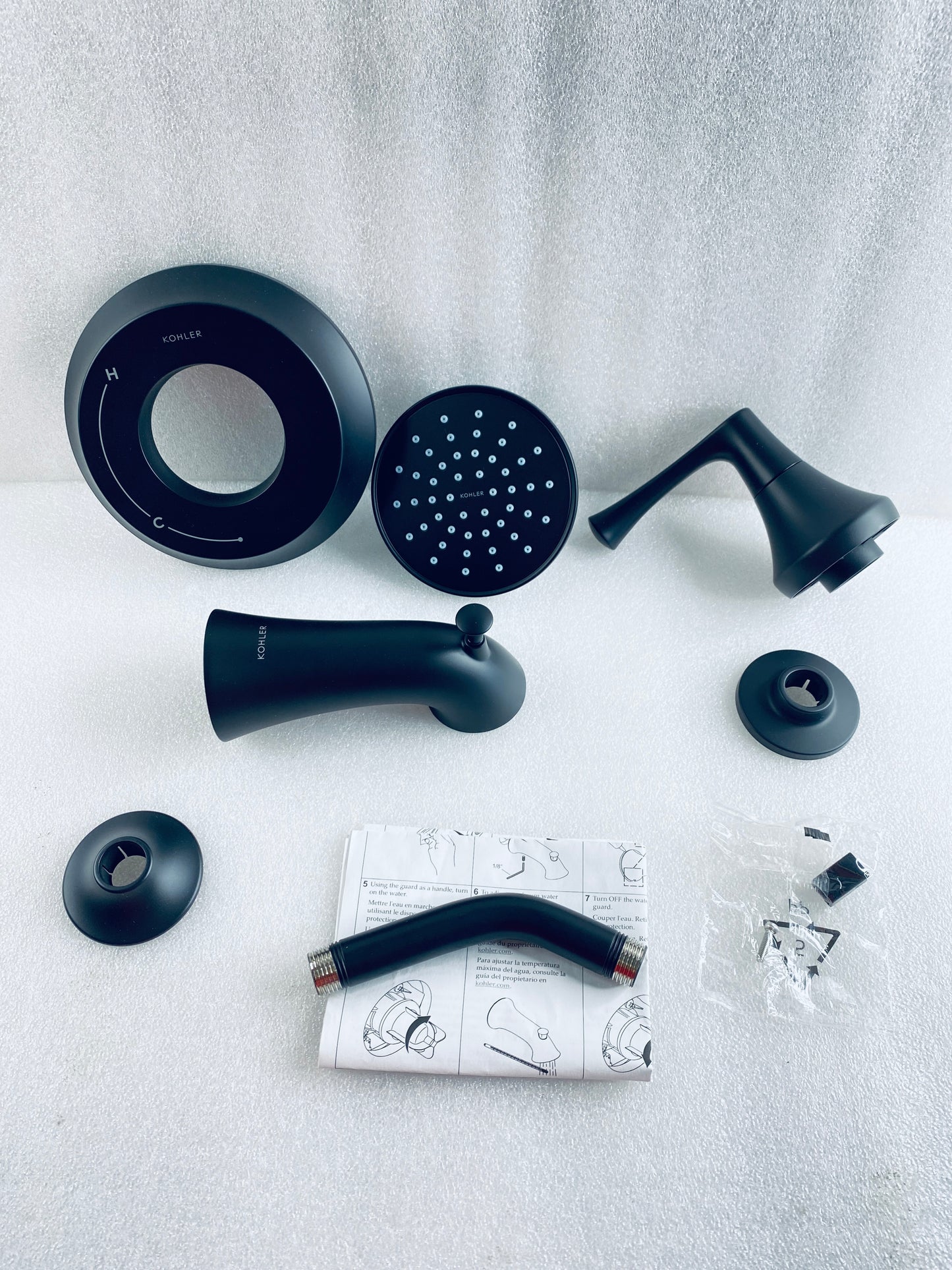 New Other Kohler Buckley Rite-Temp Bath & Shower Trim Kit, 2.5 gpm, Matte Black