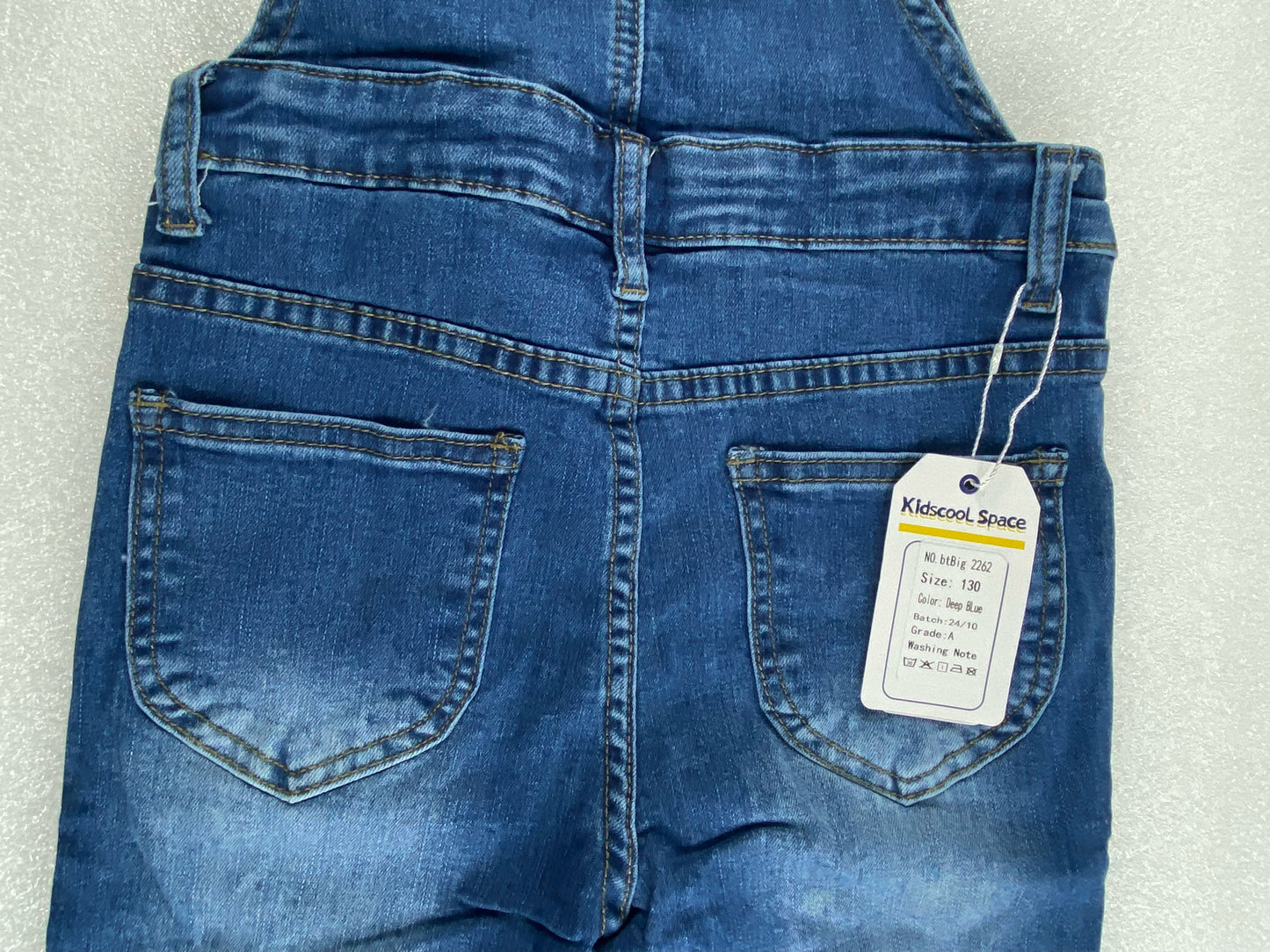 New Kidscool Space Size 8 Overall Denim, Deep Blue