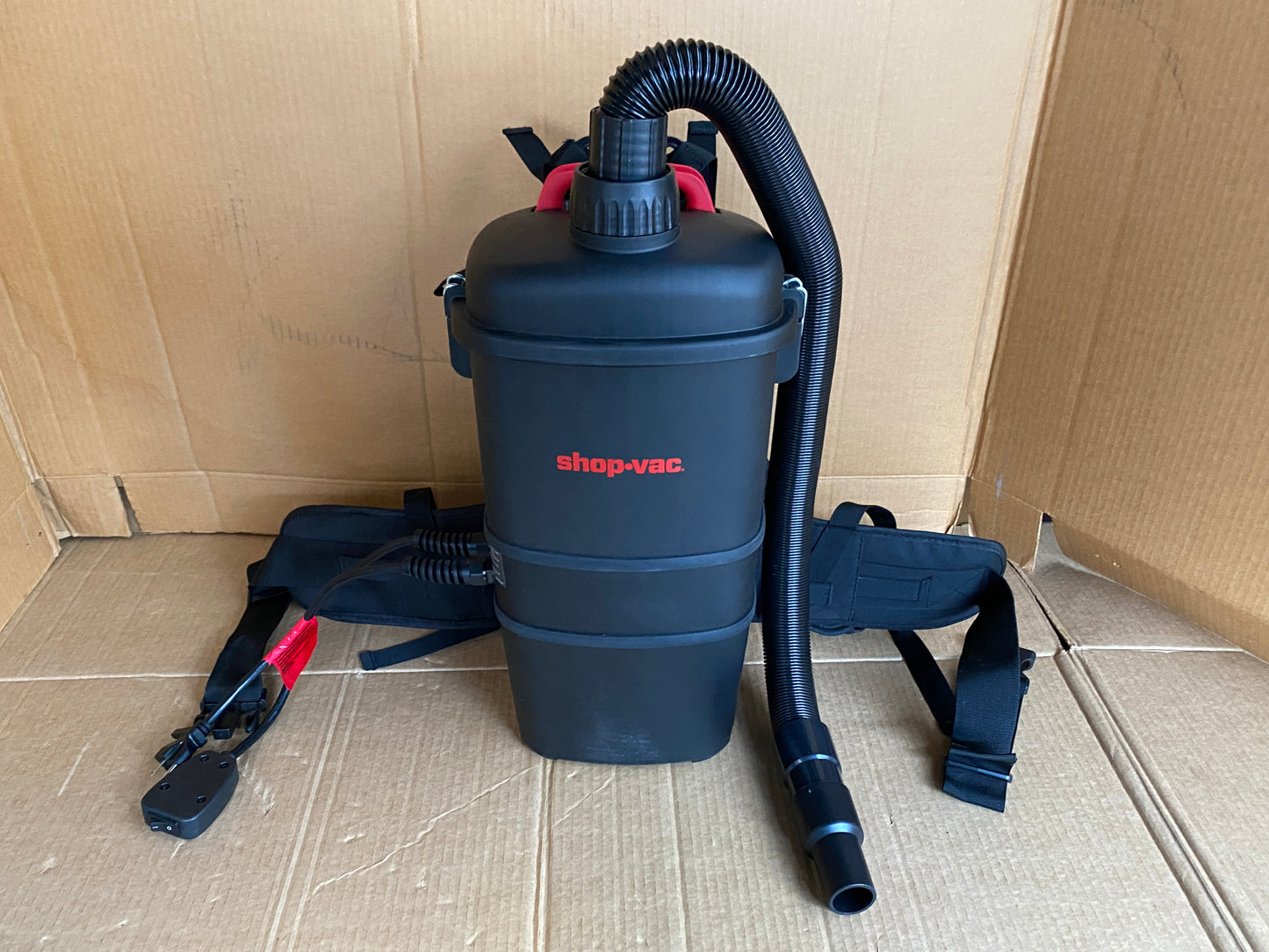 Shop-Vac Commercial 1.5 Gallon 4.5 PHP Corded Canister Backpack Vacuum, Black