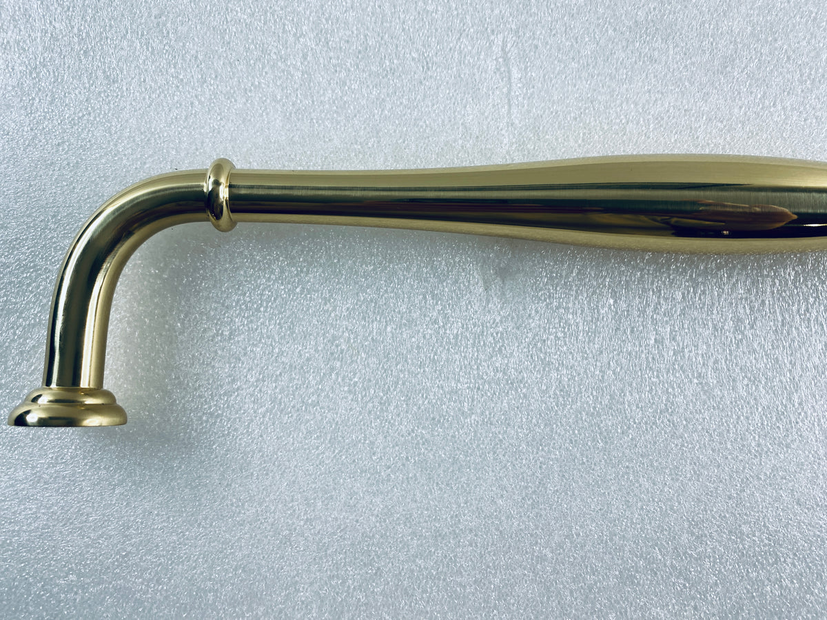 New Open Box Alno Charlie’s Collection 12" Contemporary Pull, Polished Brass