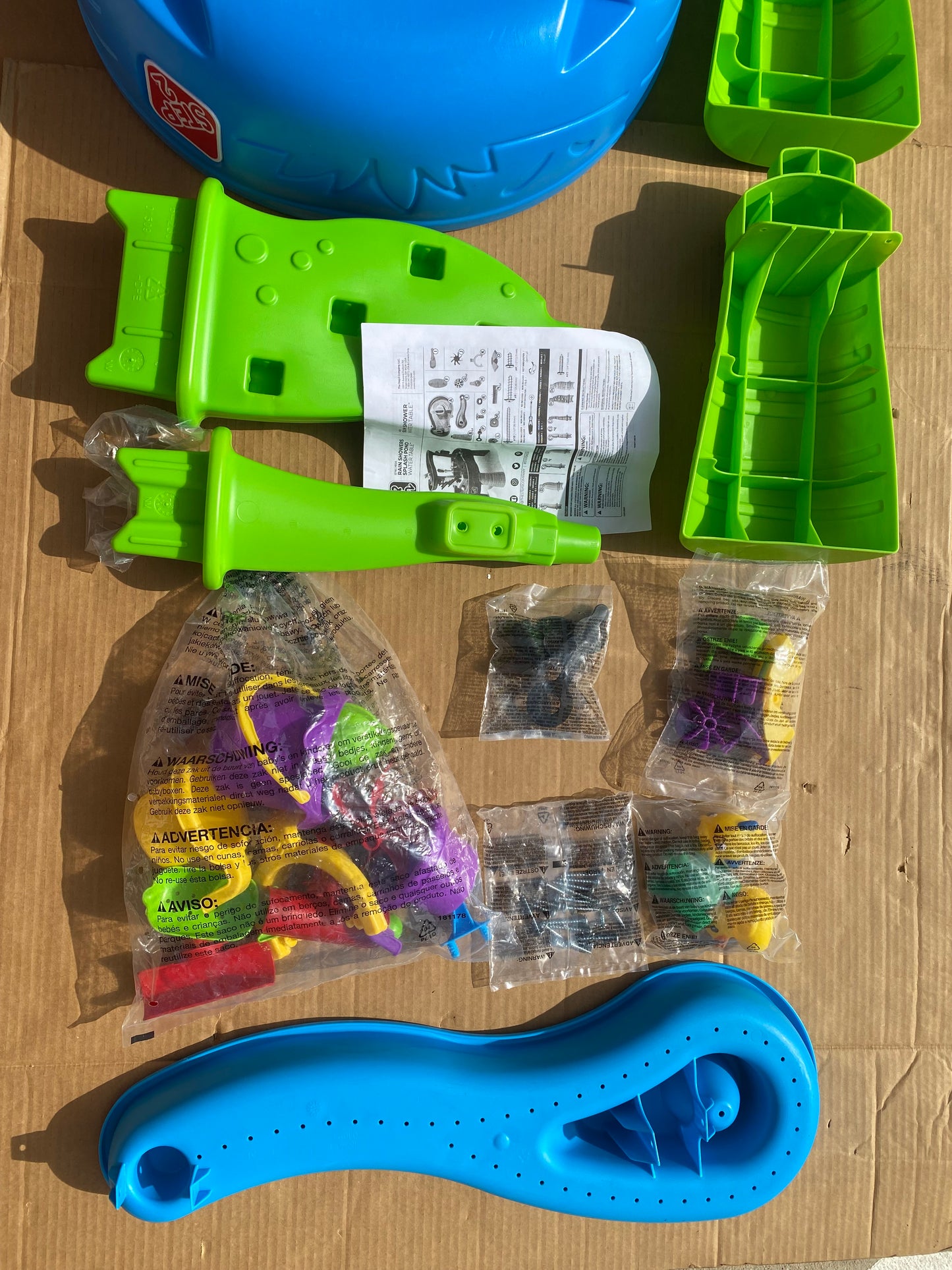 New Other Step2 Rain Showers Splash Pond For Toddlers With Waterfall Tray, Blue