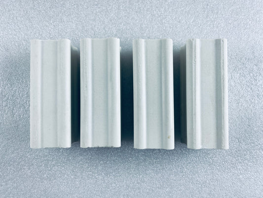 Lot Of 4 - Kiln Approx. 4" Tall x 1.5" Wide Squared End Posts