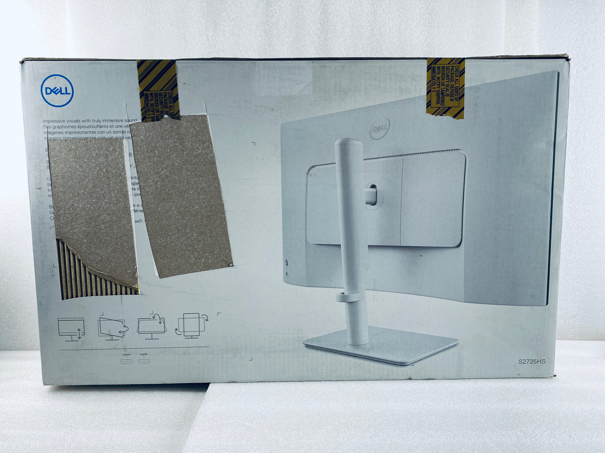 New Open Box Dell 27” FHD Monitor With Integrated Speaker & Height/Tilt/Swivel