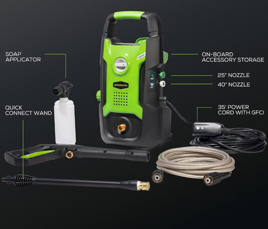 Greenworks 1600 PSI (1.2 GPM) Electric Pressure Washer