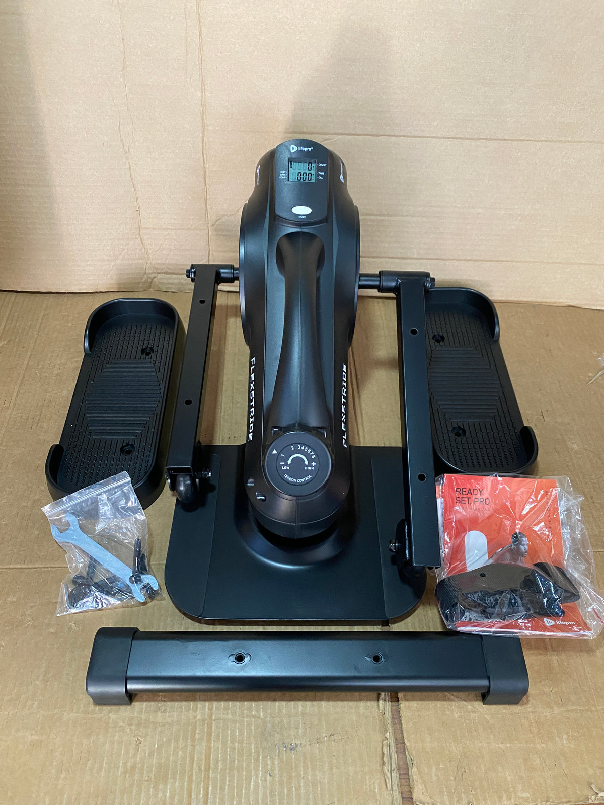 New Other Lifepro Flexstride Under Desk Black Elliptical With Carrying Handle