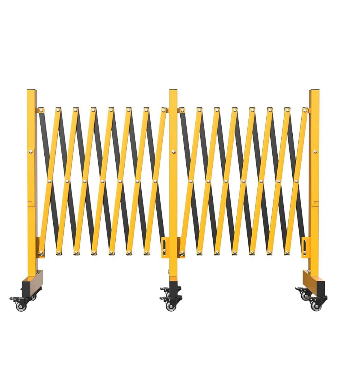 New Other YITAHOME 16ft Metal Expandable/Foldable Barricade Gate With Castors