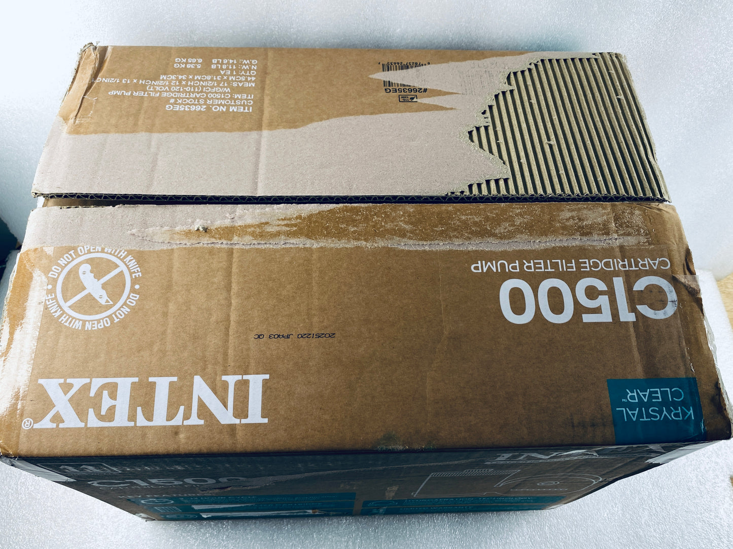 New Other INTEX Krystal Clear 1,500 GPH Cartridge Filter Pump, Above Ground Pool