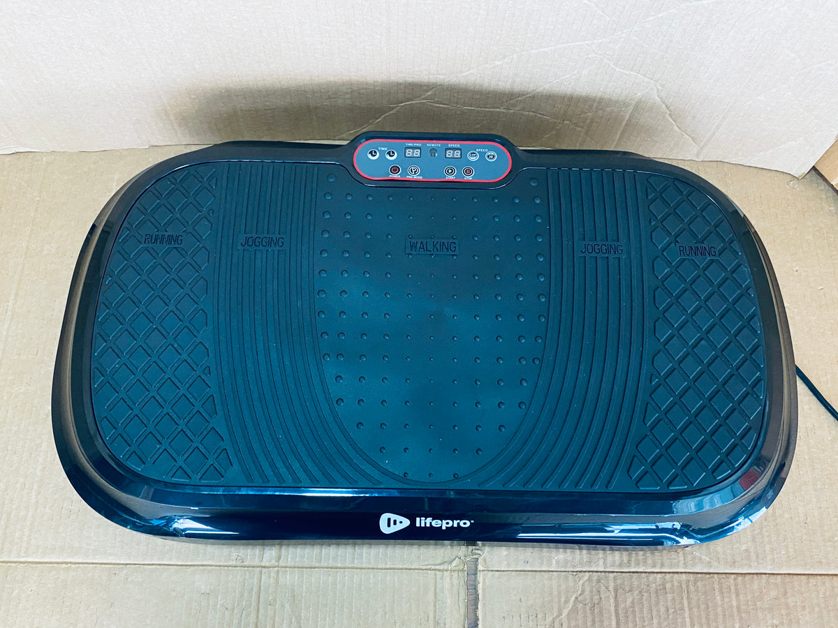 New Other LifePro Vibration Plate Exercise Machine With Resistance Bands, Black