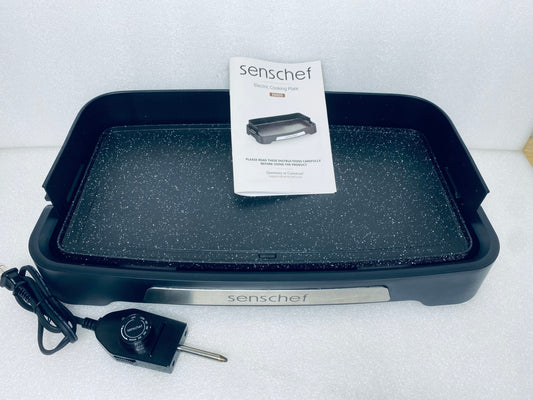Senschef Cleansnap Everyday Electric 20” Griddle, Midnight Black