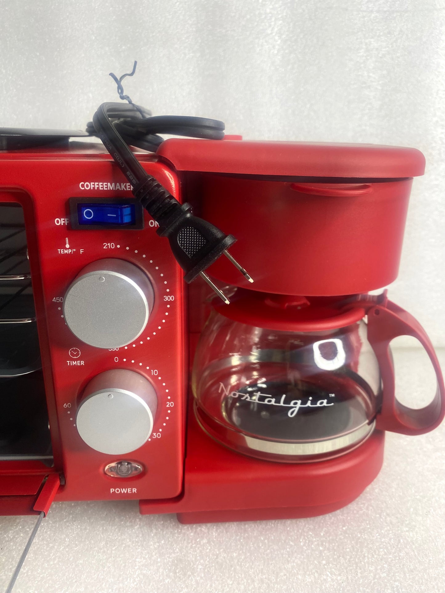 New Other Nostalgia Retro 3-in-1 Breakfast Station, Red